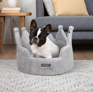 CROWN PET BED - GRAY