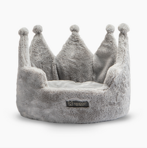 CROWN PET BED - GRAY